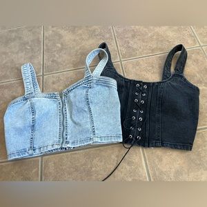 Wild Fable 2 corset crop tank tops xs